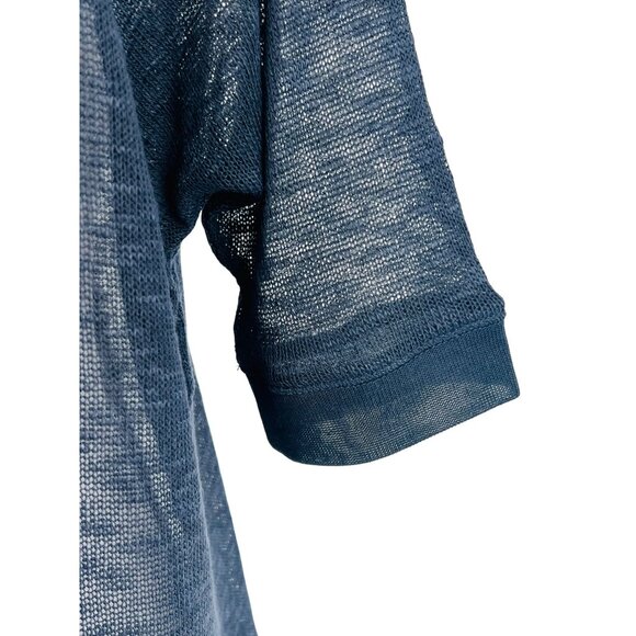 NWT Gilly Hicks x Abercrombie Navy Slouchy Slub Knit Sweater Top - Picture 10 of 14